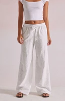 Beverly and Beck Bow Embroidered Lounge Pants