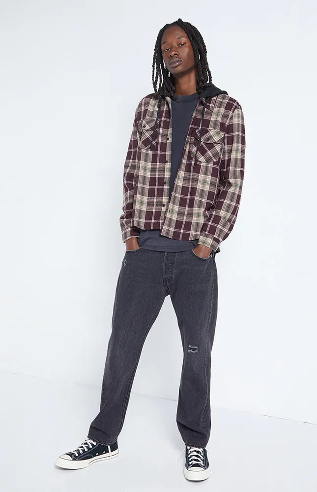 Lira Mellen Hooded Flannel Shirt