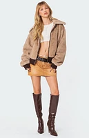 Edikted Ashton Faux Fur Jacket