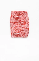 Pacsun Tropical Villa 4" Swim Trunks