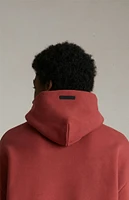 Fear of God Essentials Crimson Fleece Hoodie