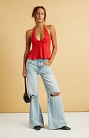 Beverly and Beck Zara Halter Top