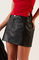 PacSun Faux Leather Mini Skirt