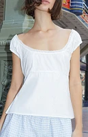 John Galt White Odette Top