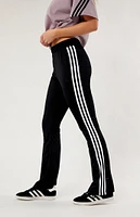 Recycled Black Quarter Snap Tricot Track Pants