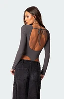 Edikted Dance Academy Open Back Bodysuit