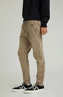 PacSun Brown Zipper Slim Cargo Pants