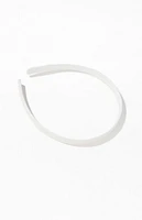 John Galt White Thin Headband