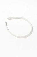 John Galt White Thin Headband