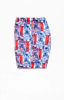 Pabst Blue Ribbon 4" Swim Trunks