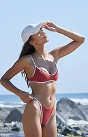 Pacsun Red Val Bralette Bikini Top