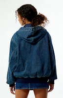 FORD Mustang Denim Workwear Hooded Jacket