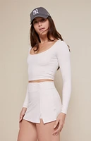 PAC 1980 Active Christy Long Sleeve Crop Top