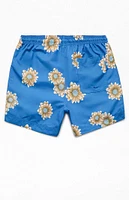 PacSun Daisy AOP 4.5" Swim Trunks