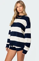 Edikted Riley Oversized Striped Sweater