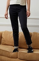 PacSun Kids Stretch Black Straight Leg Jeans