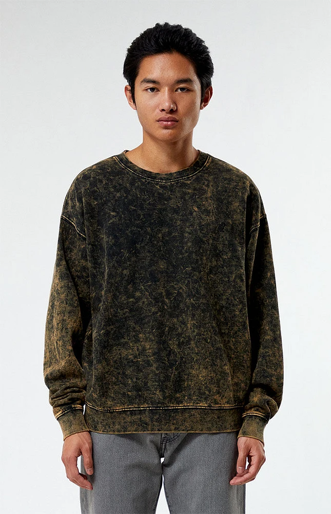 GUESS Originals Eco Acid Wash Crew Neck Sweatshirt