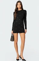 Edikted Solace Studded Mini Dress