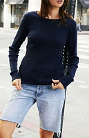 John Galt Navy Leah Long Sleeve Top
