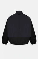 Fear of God Essentials Black Nylon Fleece Mock Neck Sweatshirt