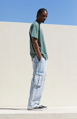 PacSun Light Indigo Baggy Cargo Jeans