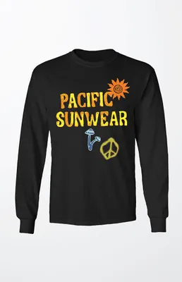 Pacific Sunwear Mushrooms Long Sleeve T-Shirt