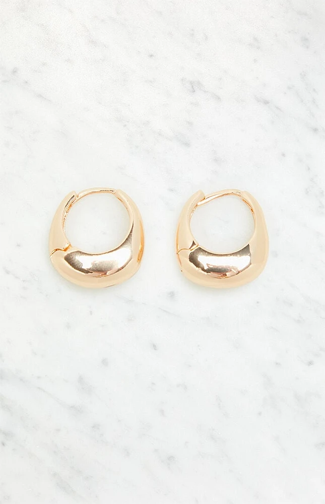 John Galt Gold Hoop Earrings