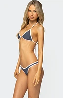 Edikted Dina Contrast Triangle Bikini Top
