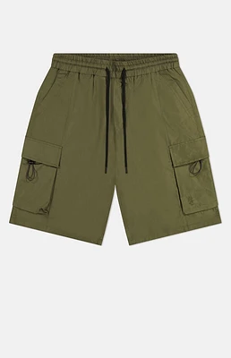 WeSC America Inc Olive Nylon Wind Cargo Shorts
