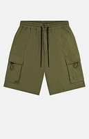WeSC America Inc Olive Nylon Wind Cargo Shorts
