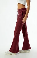 True Religion Joey Mid Rise Big T Flare Sweatpants