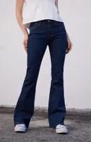 Dark Blue Melody '90s Low Rise Flare Jeans
