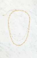 LA Hearts Stone Layer Necklace