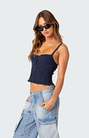 Edikted Lacey Knit Tank Top