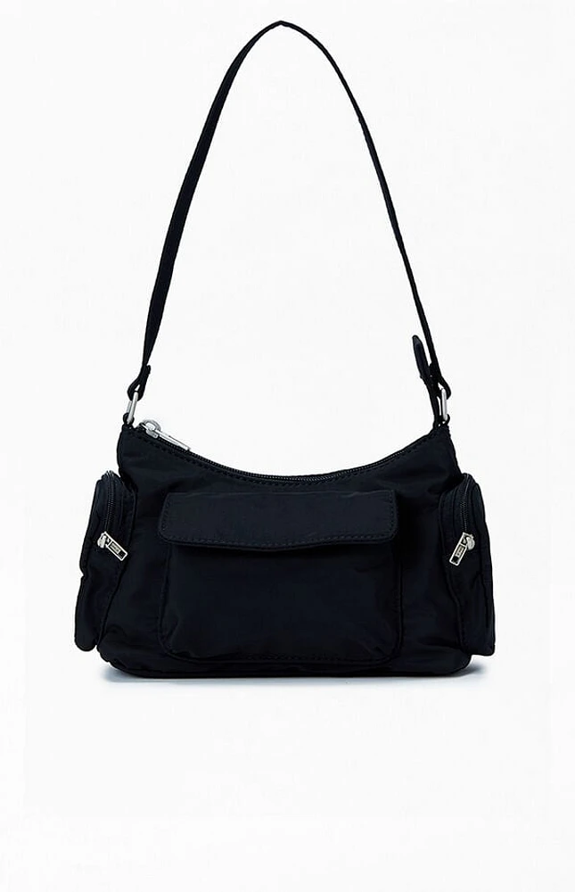 John Galt Black Shoulder Bag
