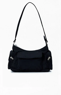 John Galt Black Shoulder Bag