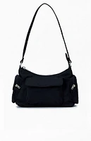 John Galt Black Shoulder Bag