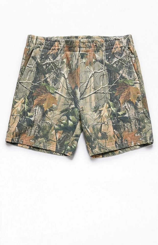 PacSun Camo Fleece Volley Sweat Shorts