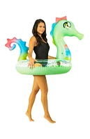 PoolCandy Inflatable 40" Glitter Seahorse Pool Tube