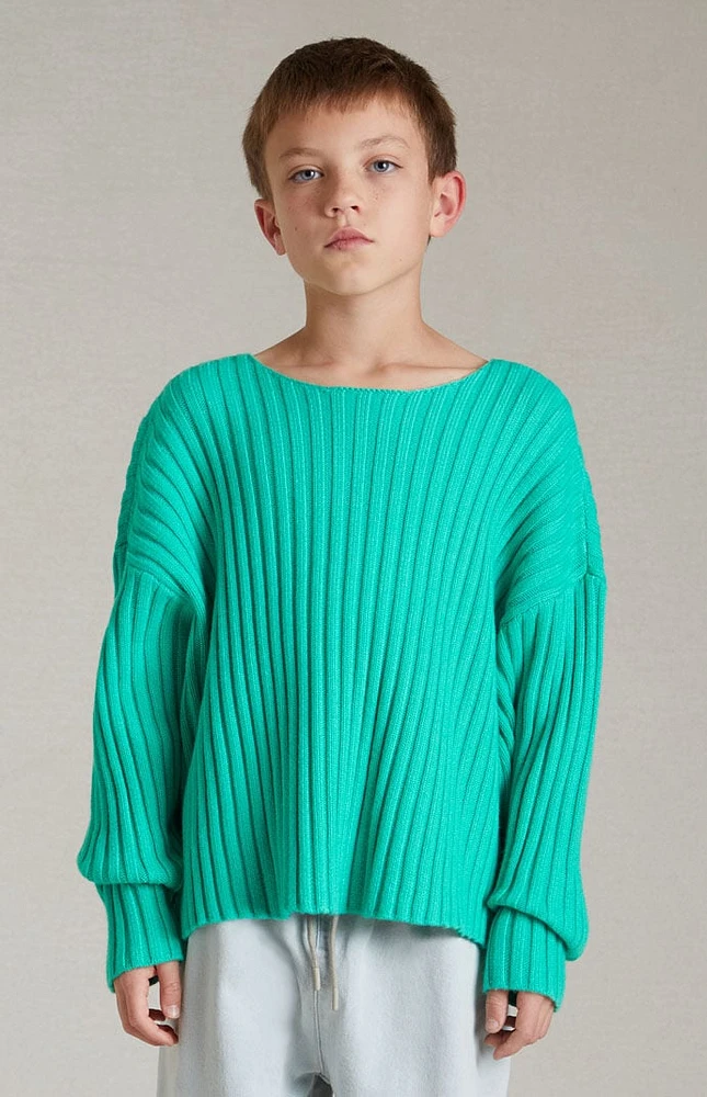 Fear of God Essentials Mint Leaf Raw Neck Sweater