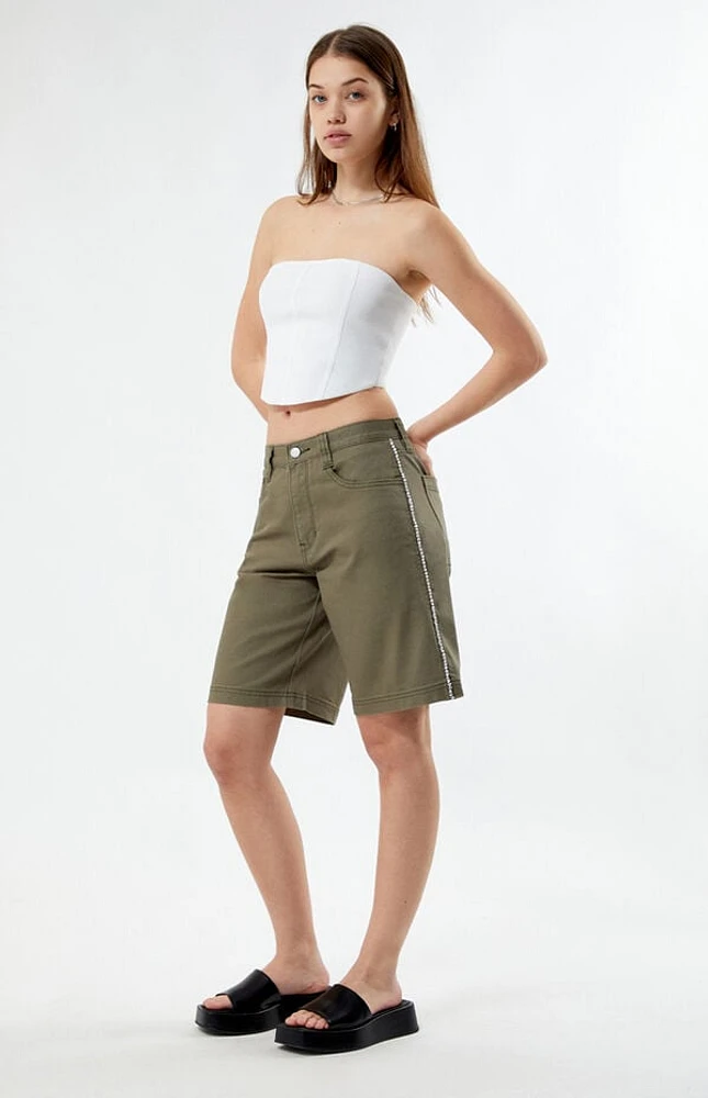 Pacsun Rhinestone Low Rise Skater Jorts