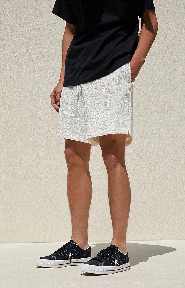 PacSun Cream Textured Shorts