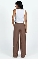 Princess Polly Eco Brown Archer Trousers