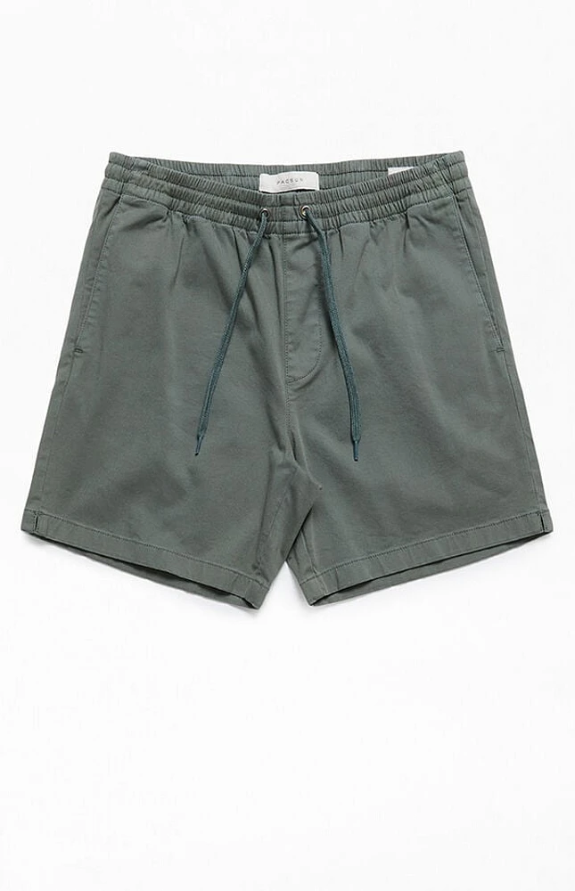 Pacsun Green Volley Shorts