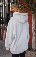 John Galt Heather Grey New York Christy Oversized Hoodie