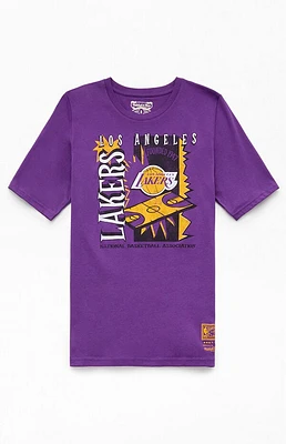 Mitchell & Ness Kids LA Lakers Retro 90’s Poster T-Shirt