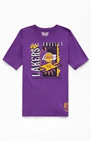 Mitchell & Ness Kids LA Lakers Retro 90’s Poster T-Shirt