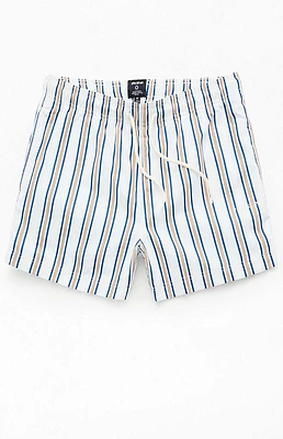 Pacsun St. Tropez Striped Eco 4.5" Swim Trunks