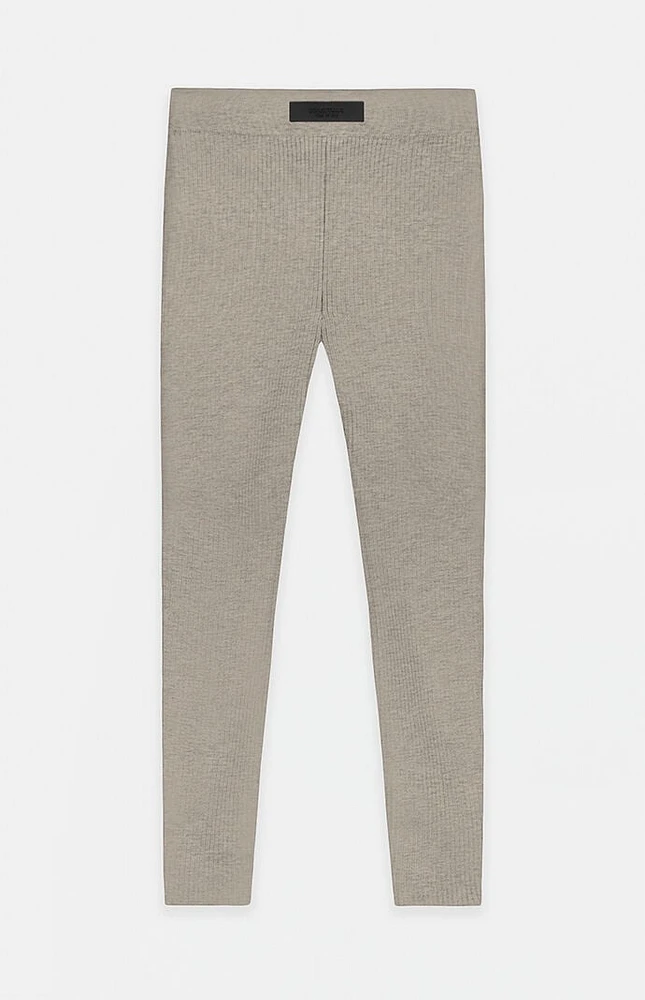 Fear of God Essentials Women's Heather Grey Sweater Knit Leggings