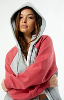 PacSun Colorblock Raglan Zip Up Hoodie